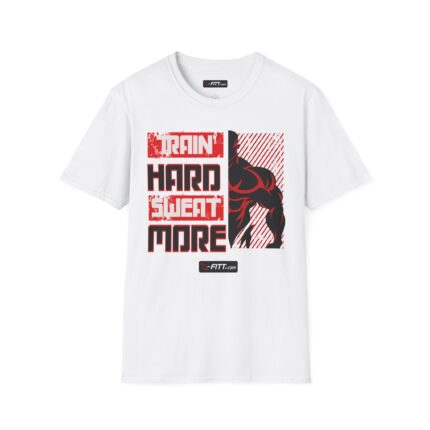 Unisex Motivational Workout T-Shirt | Train Hard Sweat More