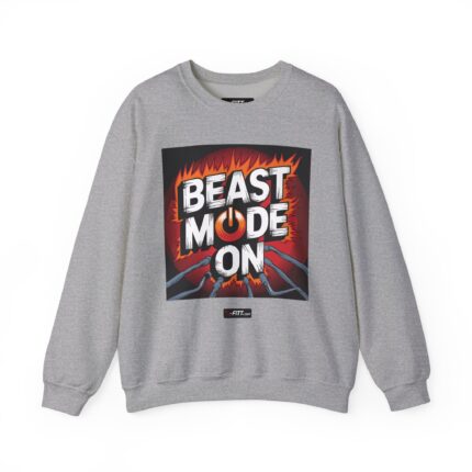 Unisex Motivational Workout Sweatshirt | Beast Mode On