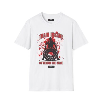 Unisex Motivational Workout T-Shirt | Train Insane Or Remain
