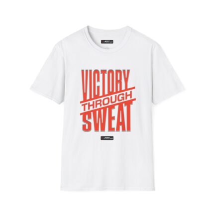 Unisex Motivational Workout T-Shirt | Victory Through Sweat