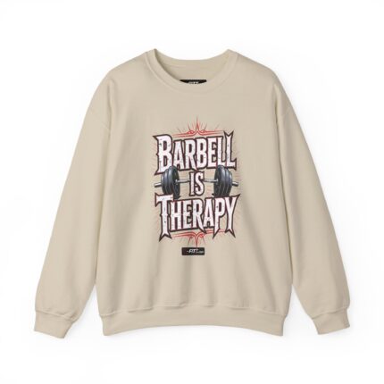 Unisex Motivational Workout Sweatshirt | Barbell Is Therapy