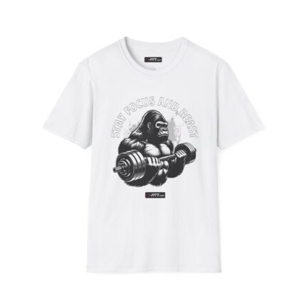 Unisex Motivational Workout T-Shirt | Stay Focus And Beast