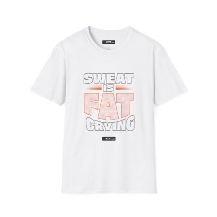 Unisex Motivational Workout T-Shirt | Sweat Is Fat Crying 2
