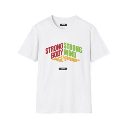 Unisex Motivational Workout T-Shirt | Strong Body Strong Mind