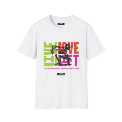 Unisex Motivational Workout T-Shirt | Live Love Lift