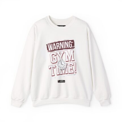 Unisex Motivational Workout Sweatshirt | Warning Gym Time