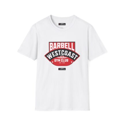 Unisex Motivational Workout T-Shirt | Barbell Westcoast Gym Club
