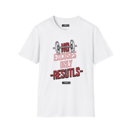 Unisex Motivational Workout T-Shirt | No Excuses Only Results