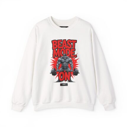 Unisex Motivational Workout Sweatshirt | Beast Mode On Two