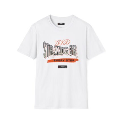 Unisex Motivational Workout T-Shirt | Stronger Every Step