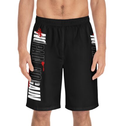 Motivational Fitness Board Shorts / No Pain No Gain