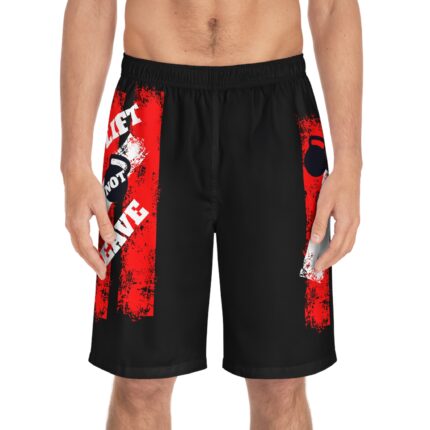 Motivational Fitness Board Shorts / Lift Not Leave