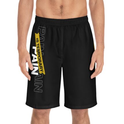 Motivational Fitness Board Shorts / Pain Is Temporary