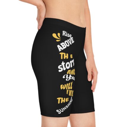 Women's Bike And Fitness Shorts / Rise Above The Storm
