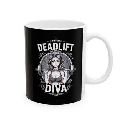 Motivational Ceramic Coffee Mug / Deadlift Diva