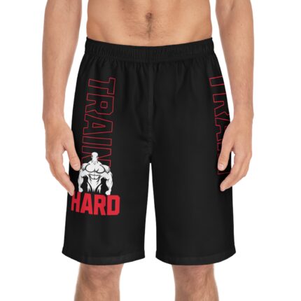 Motivational Fitness Board Shorts / Train Hard