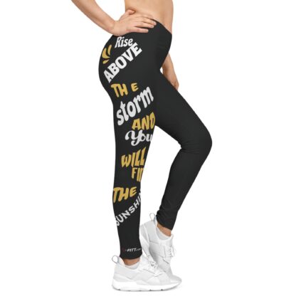 Motivational Women's Casual Leggings / Rise Above The Storm