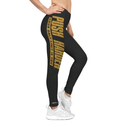 Motivational Women's Casual Leggings / Push Harder
