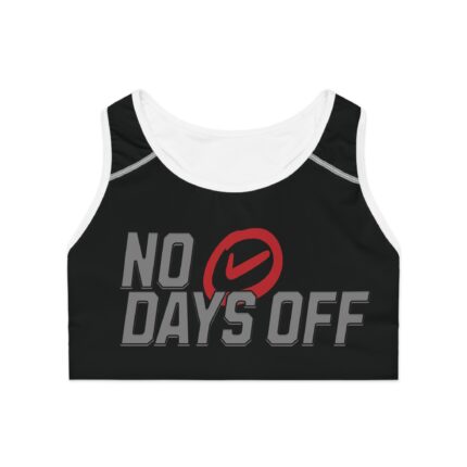 Sports Bra No Days Off Black