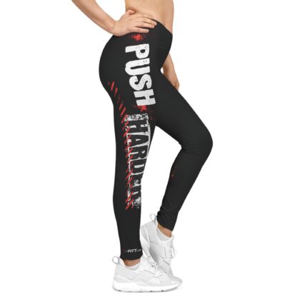 Motivational Women's Casual Leggings / Push Harder