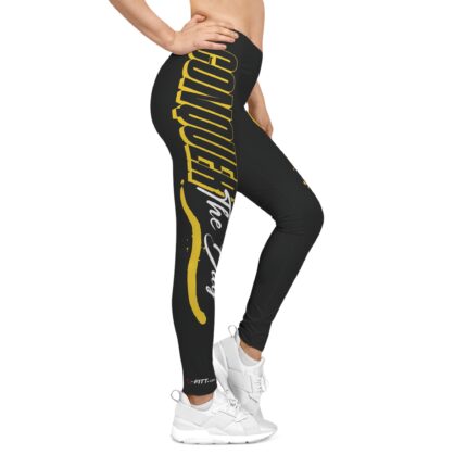 Motivational Women's Casual Leggings / Conquer The Day