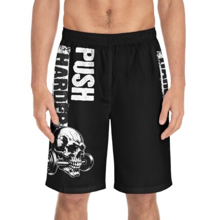 Motivational Fitness Board Shorts / Push Harder