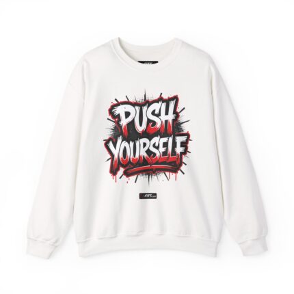 Unisex Motivational Workout Sweatshirt | Push Yourself