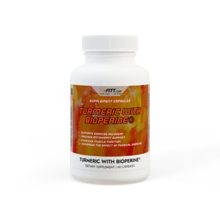 Turmeric with BioPerine® (Black Pepper Fruit Extract) Supplement (60 Capsules)