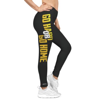 Motivational Women's Casual Leggings / Go Hard Or Go Home