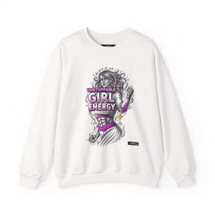 Unisex Motivational Workout Sweatshirt | Unstoppable Girl Energy